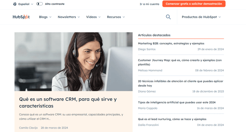 Blog Hubspot