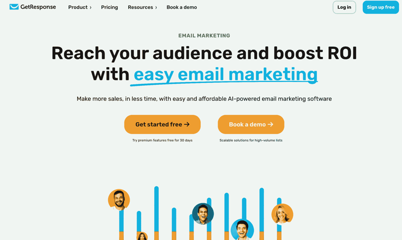 GetResponse AI herramienta - Las 10 mejores herramientas de IA para email marketing