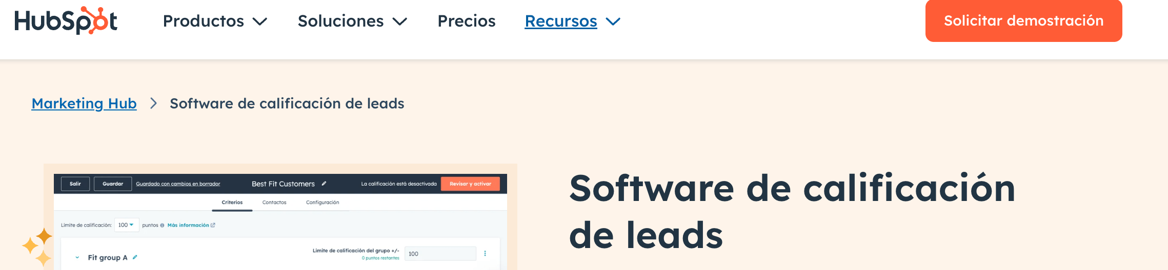 HubSpot lead scoring