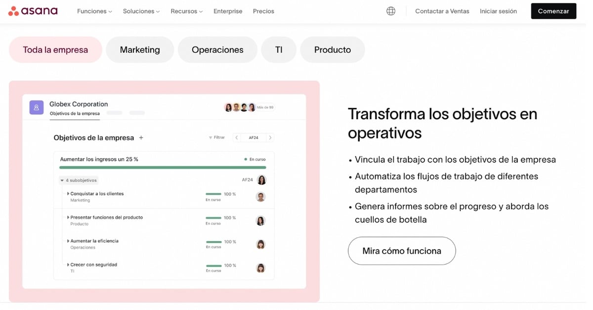 Las mejores alternativas a Slack en 2024 - Asana