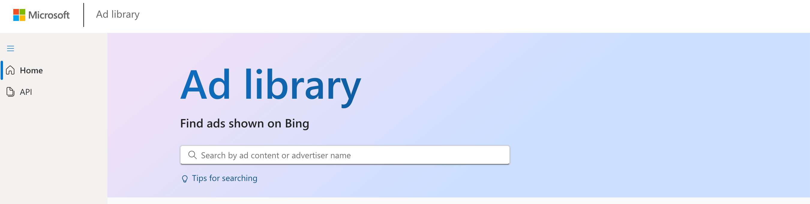 Microsoft Ad Library