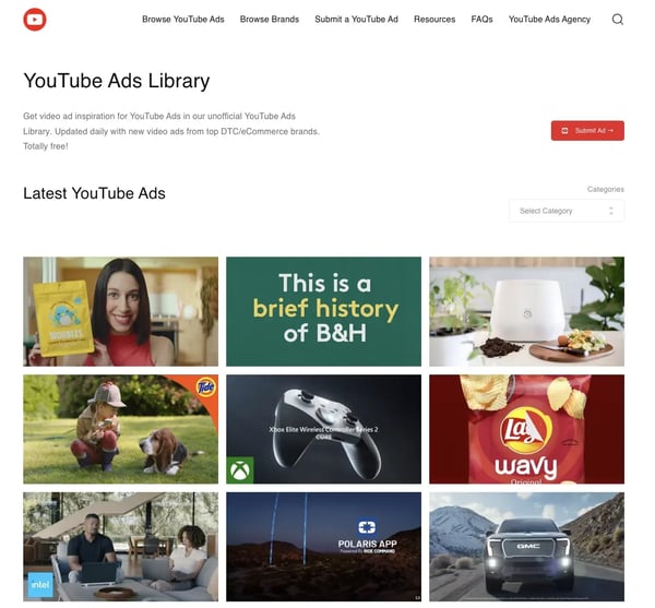 YouTube Ads Library