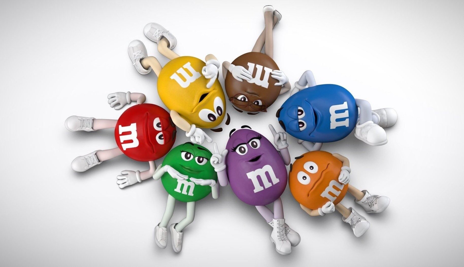 Mascotas de M&Ms ejemplo de antropomorfismo