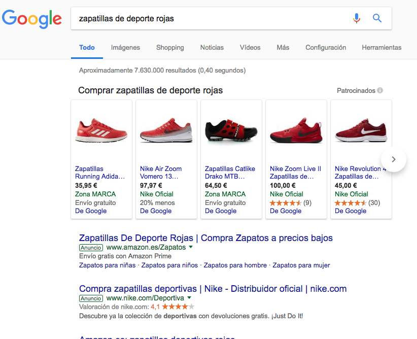 adwords ejemplos